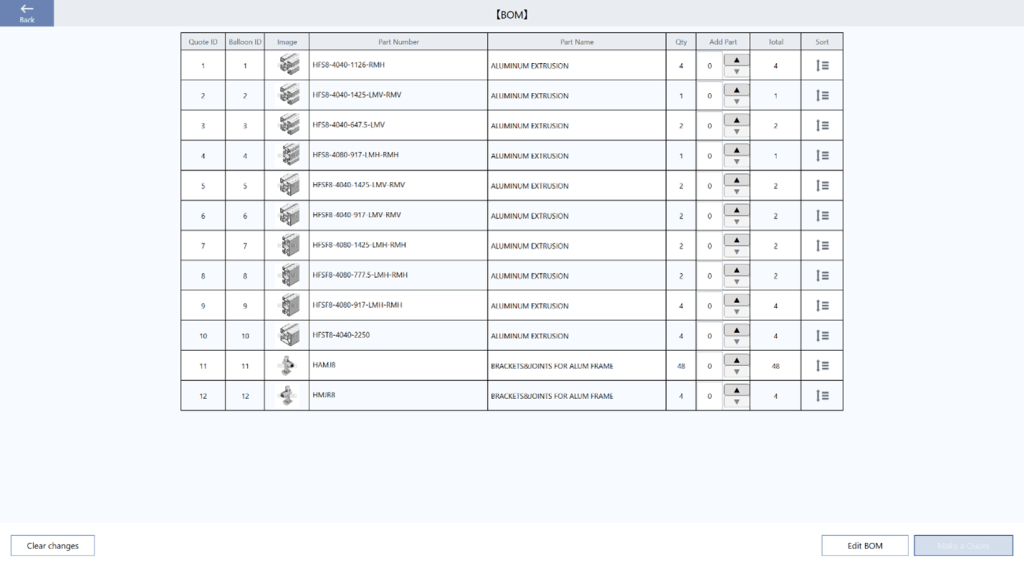 FRAMES Software Bill of Materials