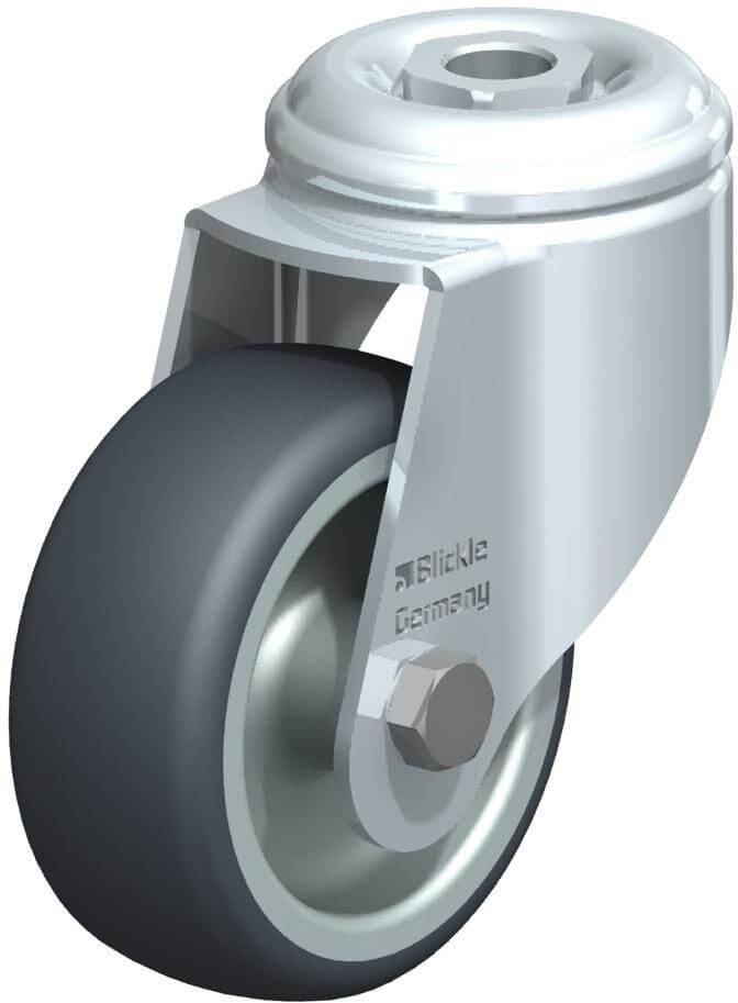 blickle swivel caster with rubber wheel 