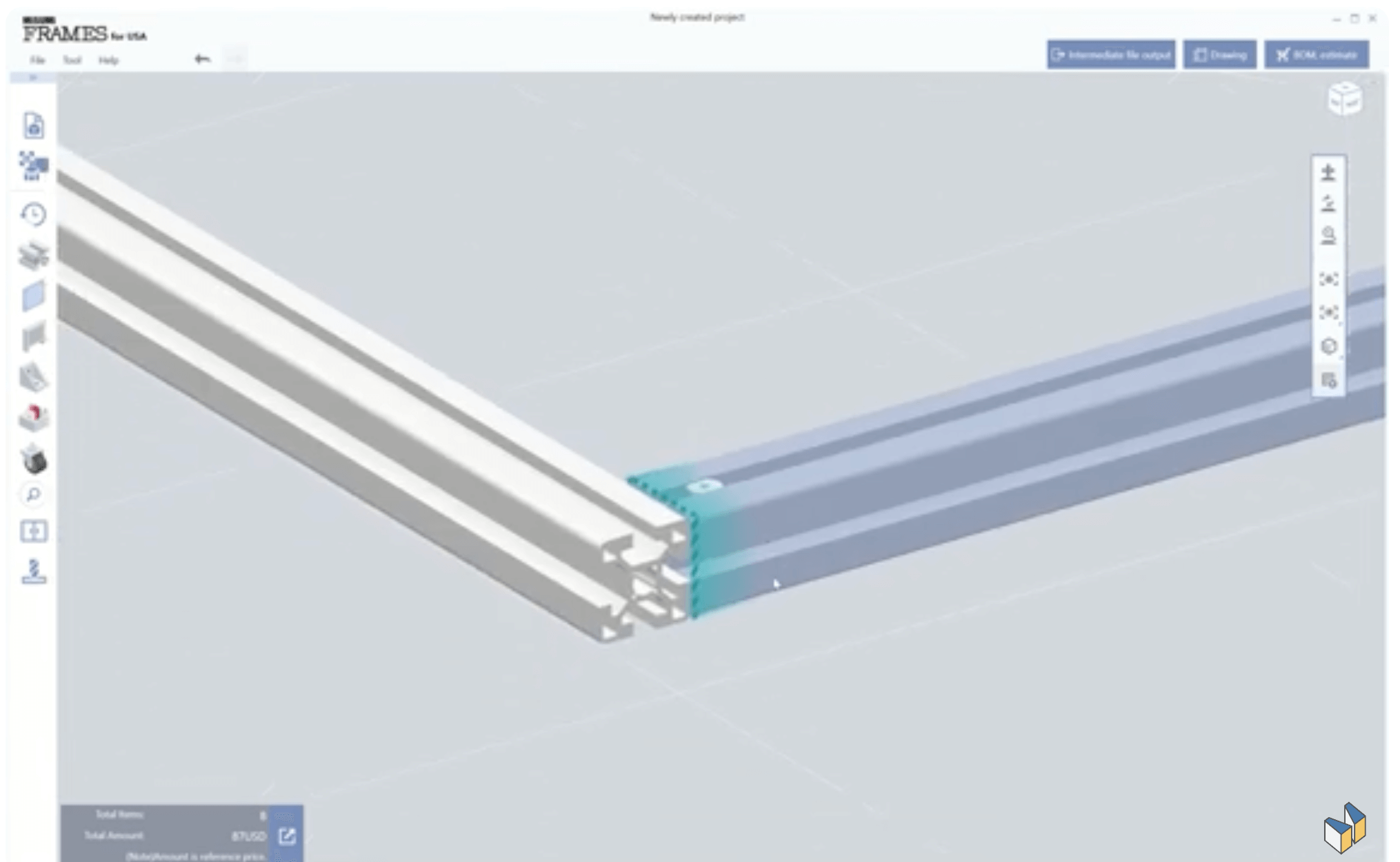 FRAMES aluminum extrusion design 
